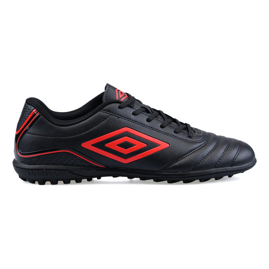 Championes Futbol 5 Umbro Classico Champion F5 Zapato Adulto - Negro/rojo - 7 Us