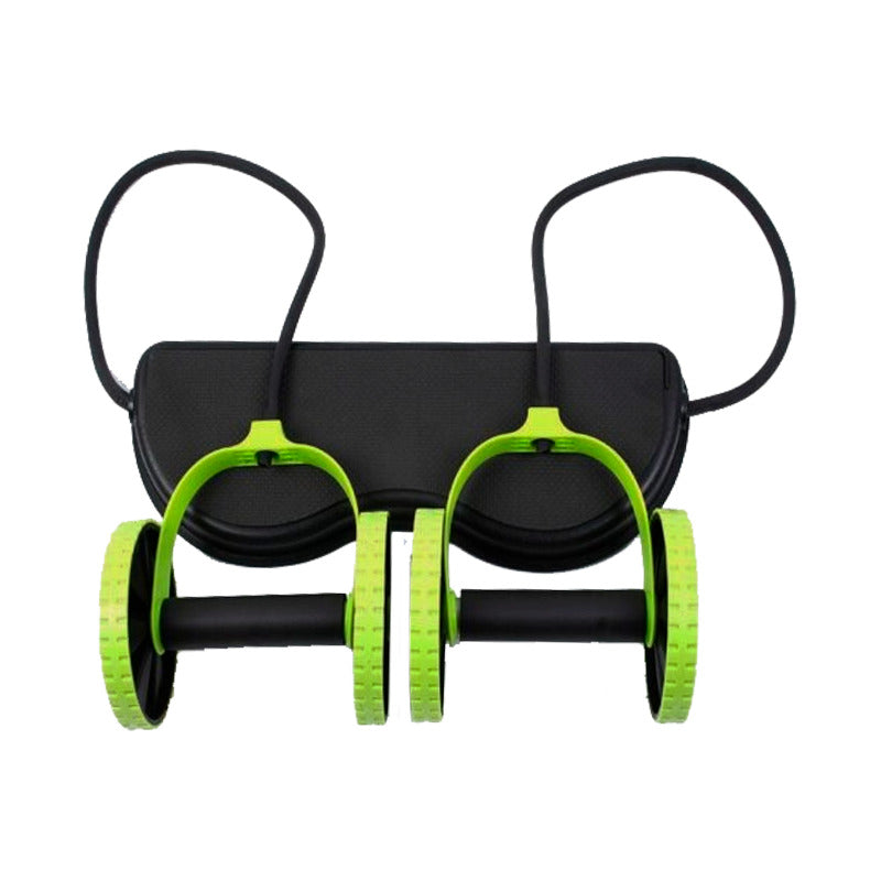 Rueda Abdominal Banda Elástica Revoflex Extreme Fitness Color Negro