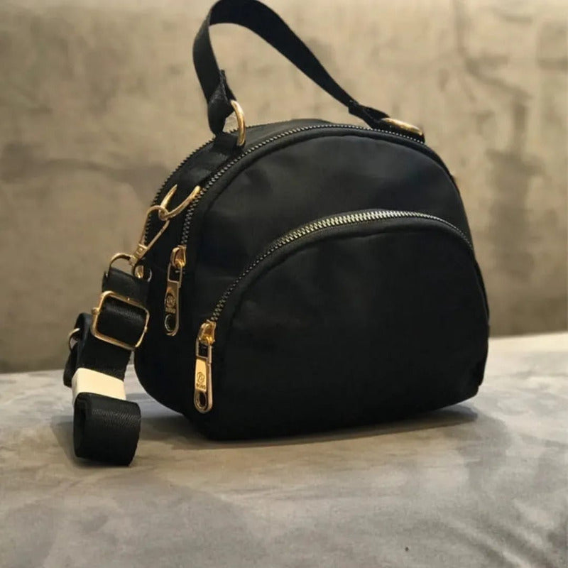 Cartera De Damas Bolso Para Mujer Bandolera Correa Ajustable - Negro