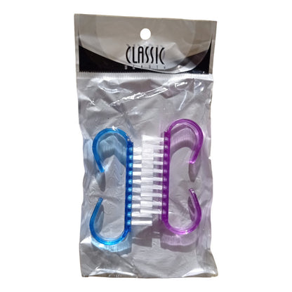 Cepillos Para Uñas Pack X2 Unidades Kit Por 2 Azul Y Violeta