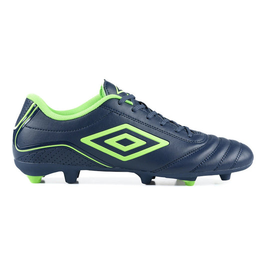Championes Futbol 11 Umbro Classico Botin F11 Zapato Adulto - Azul/verde - 9.5 Us