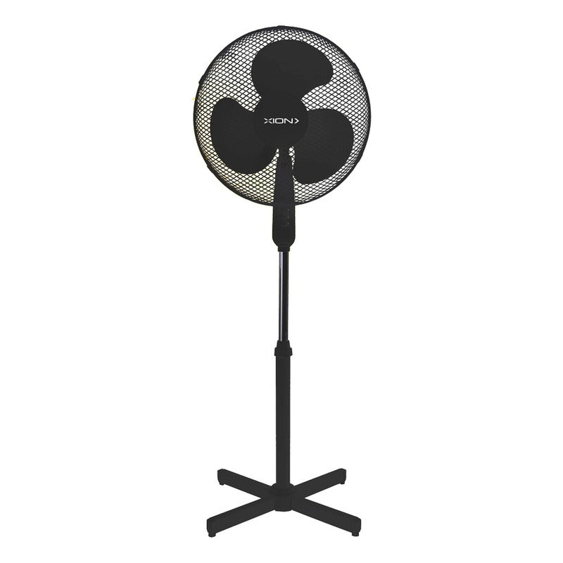 Ventilador De Pie Xion 3 Velocidades Xi-v165 1.7 Mts 40 Cm Negro Negro Plástico
