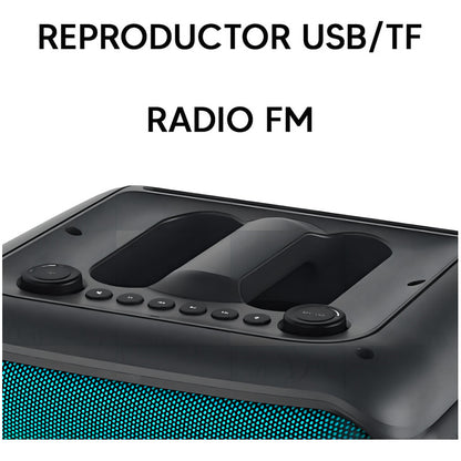 Parlante Xion Sdbox Con Bluetooth Negro