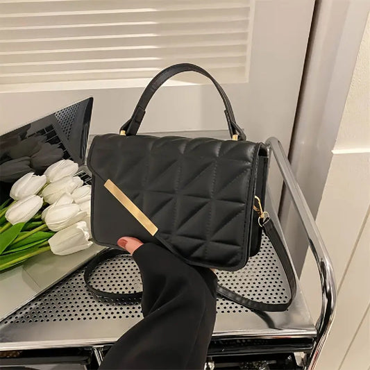 Carteras De Dama Bolso Para Mujer Correa Ajustable Bandolera Negro (1)