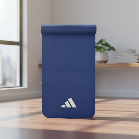 Colchoneta Para Hacer Ejercicio adidas, Color Azul, De 7 Mm