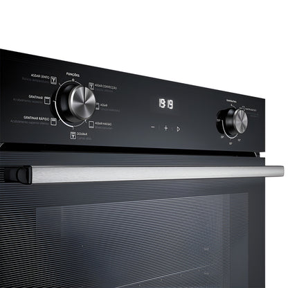 Horno Eléctrico De Embutir Electrolux 80l Efficient Perfectcook360 Negro