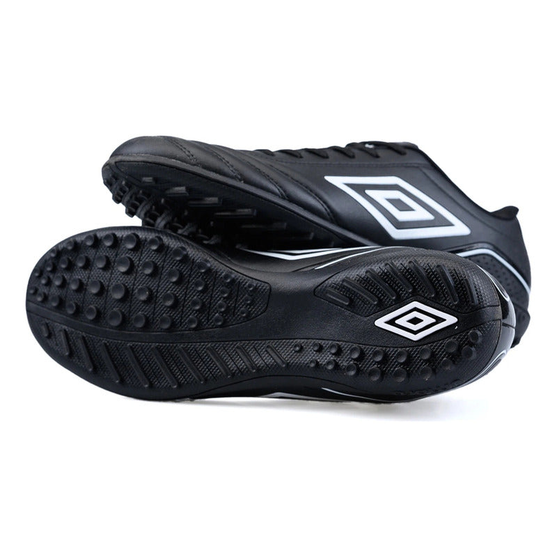 Championes Futbol 5 Umbro Classico Champion F5 Zapato Adulto - Negro/blanco - 12.5 Us