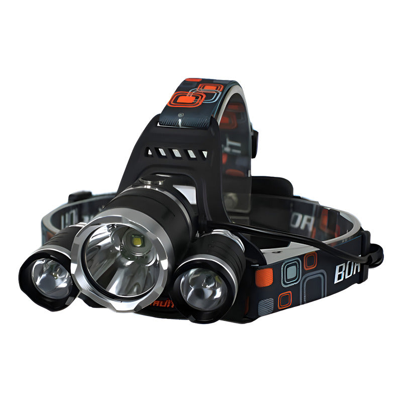 Linterna Cabeza Tipo Minero Batería Recargable Camping Pesca - Blanco