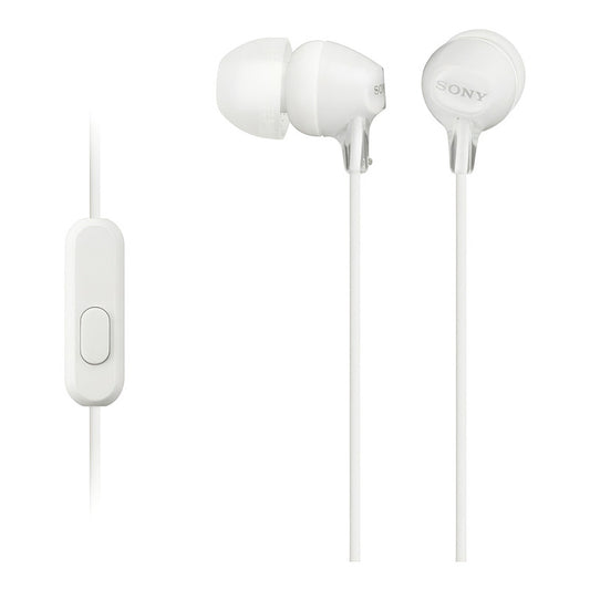 Auriculares Sony Con Micrófono Mdr-ex15ap Color Blanco