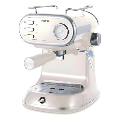 Cafetera Expreso 1.5 L Xion Xi-cm71 Cappuccino Retro Beige