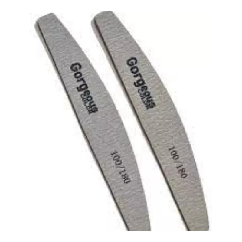 Limas Para Uñas Esculpidas 100/180 Pack 3 Unidades Gorgeus
