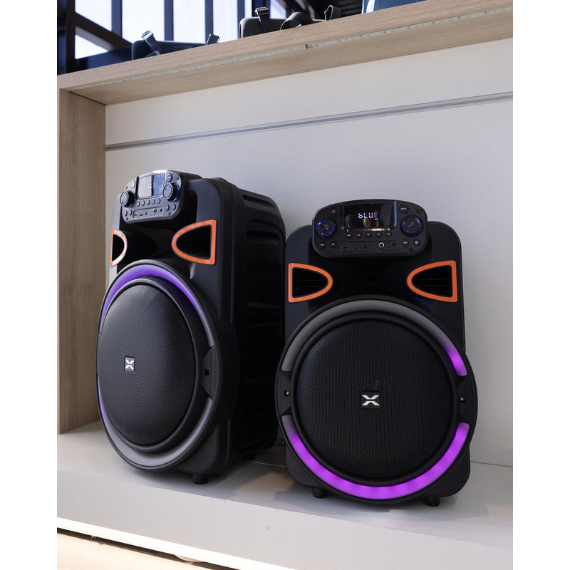 Parlante Xion Sd114 Led Bluetooth 12   5000w A Bateria Negro - Negro