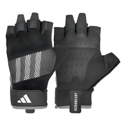 Guantes De Entrenamiento adidas Performance Gris Rayado M