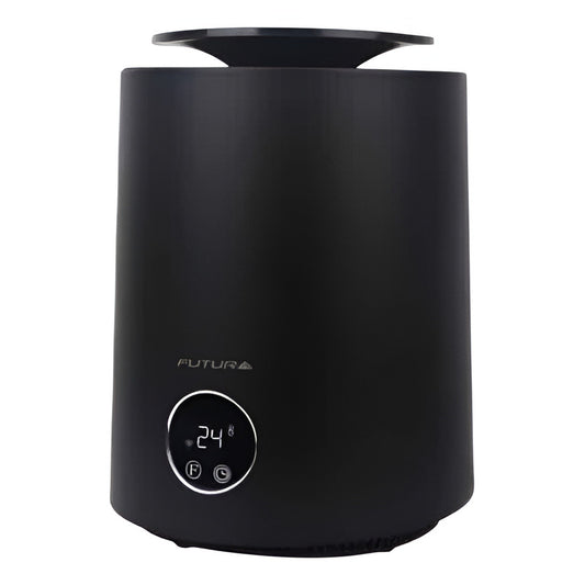 Estufa Cerámica Eléctrica Futura 2000w 360° Con Temporizador Color Negro