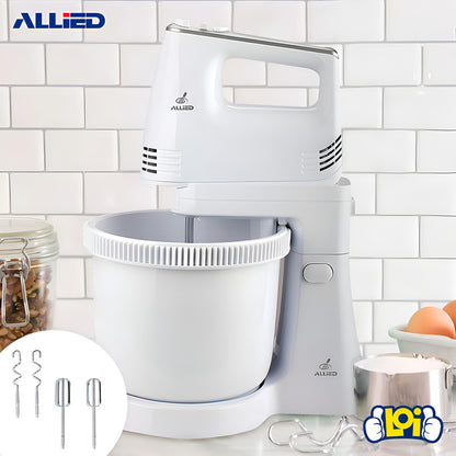 Batidora Allied Pedestal 200w Bowl 3l Giro Automático Color Blanco