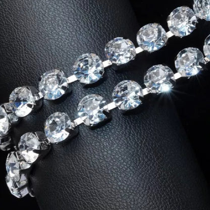 Cintos De Strass Simple Para Fiesta Con Cadenita Brillante Dorado Único