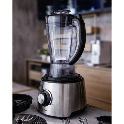 Multiprocesadora Premium Xion 1200 W Procesadora 8 Funciones - Plateado