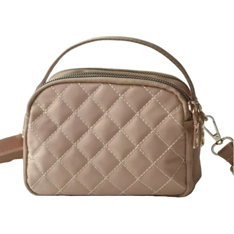 Bandolera De Dama Cartera Bolsos Para Mujer Correa Ajustable Caqui