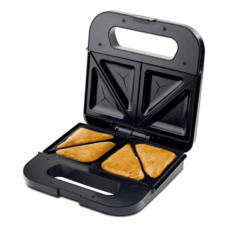 Sandwichera Punktal Doble Inox 750w Pk-9222 Color Gris