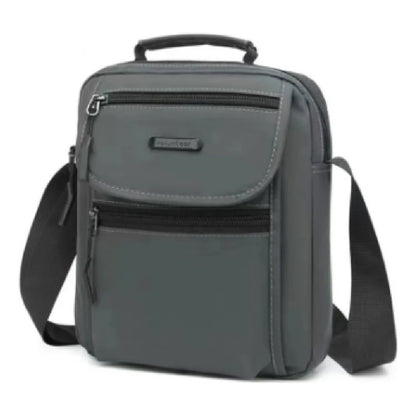 Bandolera Morral Unisex Cartera Fashion Bolso Impermeable Azul Lisa