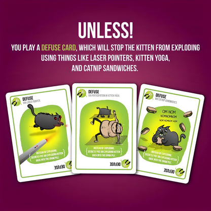 Juego De Cartas Exploding Kittens Asmodee Party Pack Ingles