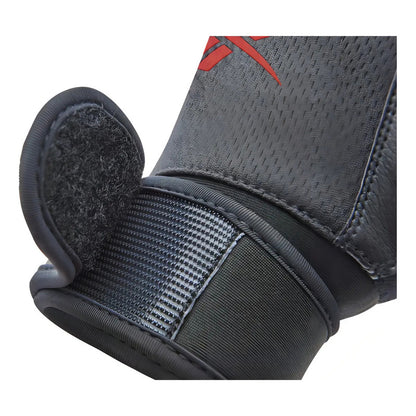 Guantes De Entrenamiento Negro Y Rojo Reebok - Negro - Liso - L