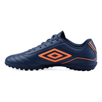 Championes Futbol 5 Umbro Classico Champion F5 Zapato Adulto - Azul/naranja - 7 Us