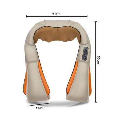 Masajeador Eléctrico Cuello Espalda Hogar Coche Color Beige