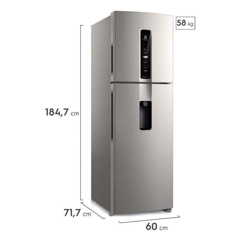 Heladera Refrigerador Electrolux 423 Litros Inverter Iw45s Inox