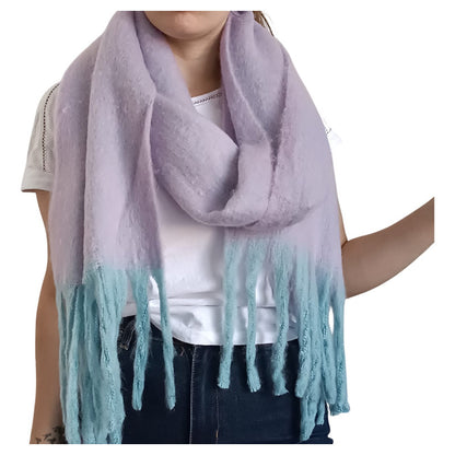 Bufanda Chalina Pashmina De Dama Bufandones Livianos Suaves Lila