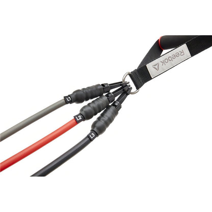 Banda Elastica Con Agarre Entrenamiento Reebok Reforzada Rojo/negro