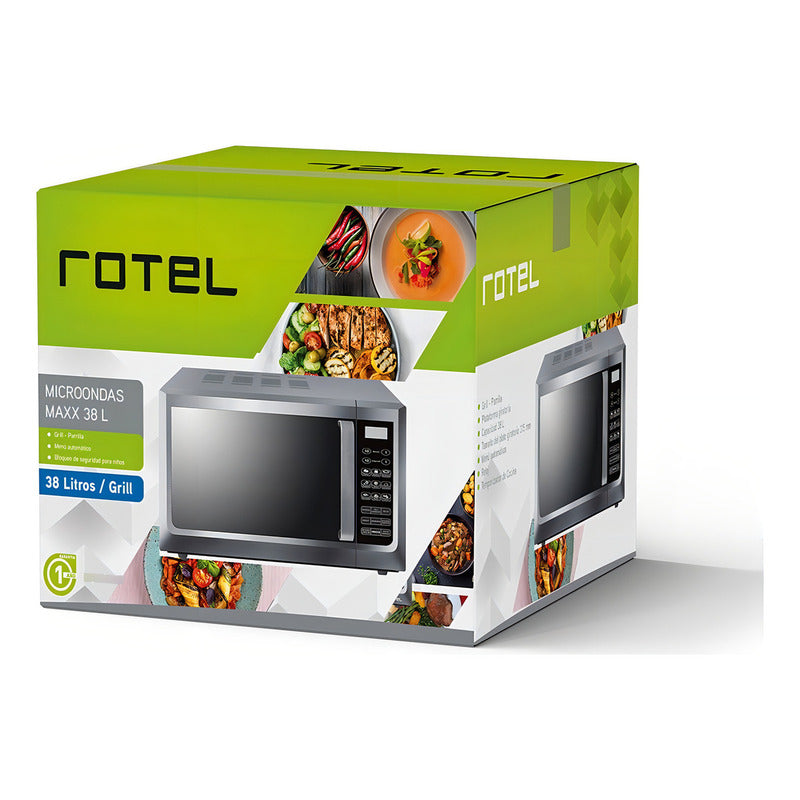 Microondas Digital C/grill Familiar 38l Rotel 1500w Ehogar