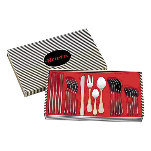 Juego De Cubiertos Metalico Ariete 24 Piezas