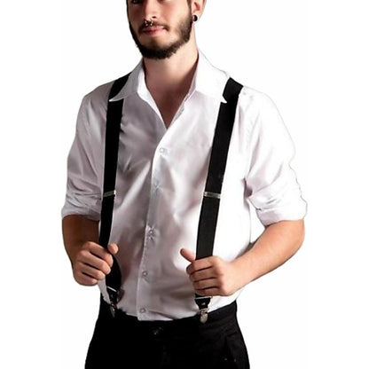 Tiradores De Vestir Ajustable Para Adultos Y Niños 3 Pinzas - Negro