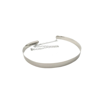 Cinto De Metal Para Dama Ancho 2 Cm Diseño Dorado Y Plateado Plateado Único