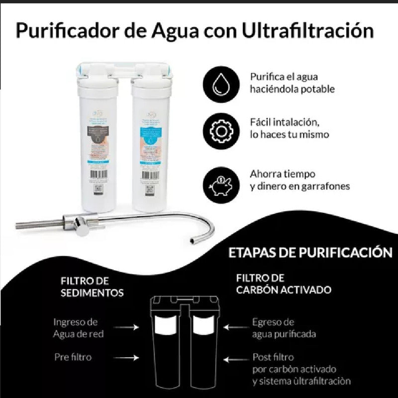 Repuesto De Sedimentos Filtro Dvigi Bajo Mesada Purificador - Blanco