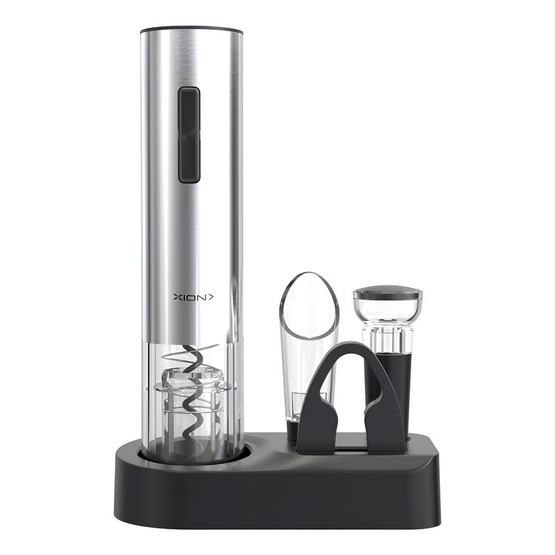 Kit Descorchador Saca Corcho Eléctrico Recargable Xion Wine - Único