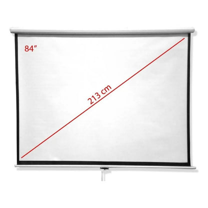 Pantalla Proyector 84 Pulgadas Blanco Mate Oem Backup