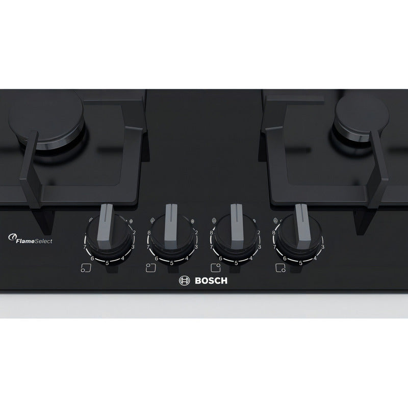 Anafe Con Alimentación A Gas Bosch Ppp6a6b20 Color Negro 4 H Negro