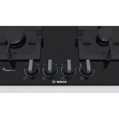 Anafe Con Alimentación A Gas Bosch Ppp6a6b20 Color Negro 4 H Negro