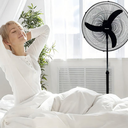 Ventilador De Pie Diametro 50 Cm Microsonic 1502 Industrial - 60 Cm - Negro - Negro - Plástico - 3