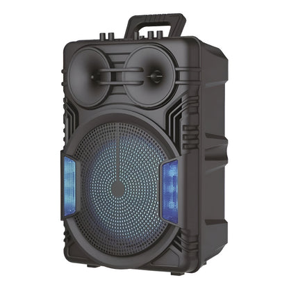 Parlante Karaoke Con Microfono Usb Bluetooth Fm - Tmo Negro