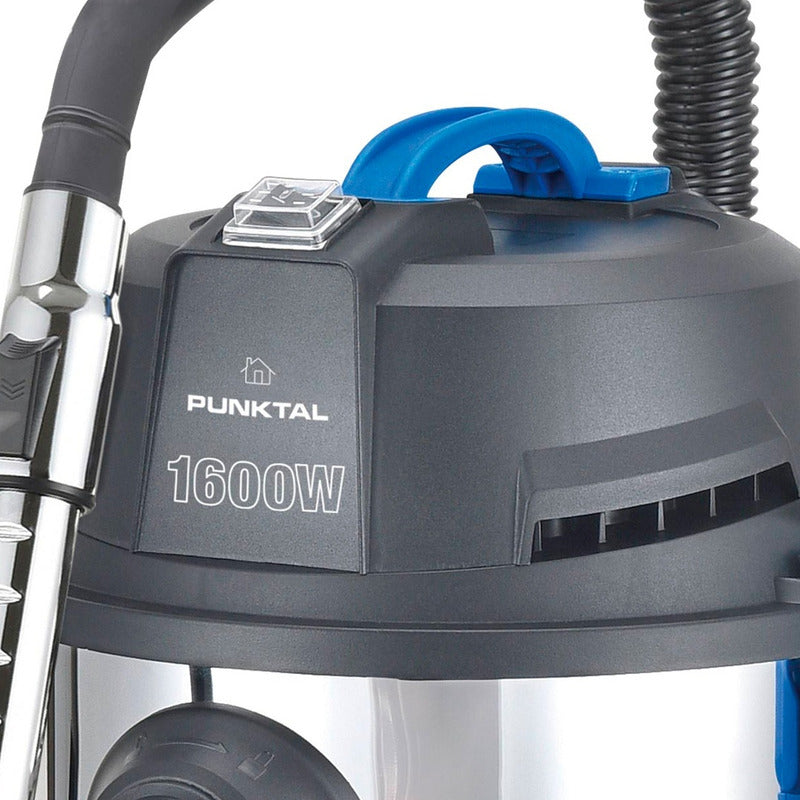 Aspiradora Bidon Seco Y Humedo Punktal Pk-8120 20 Litros Color Gris