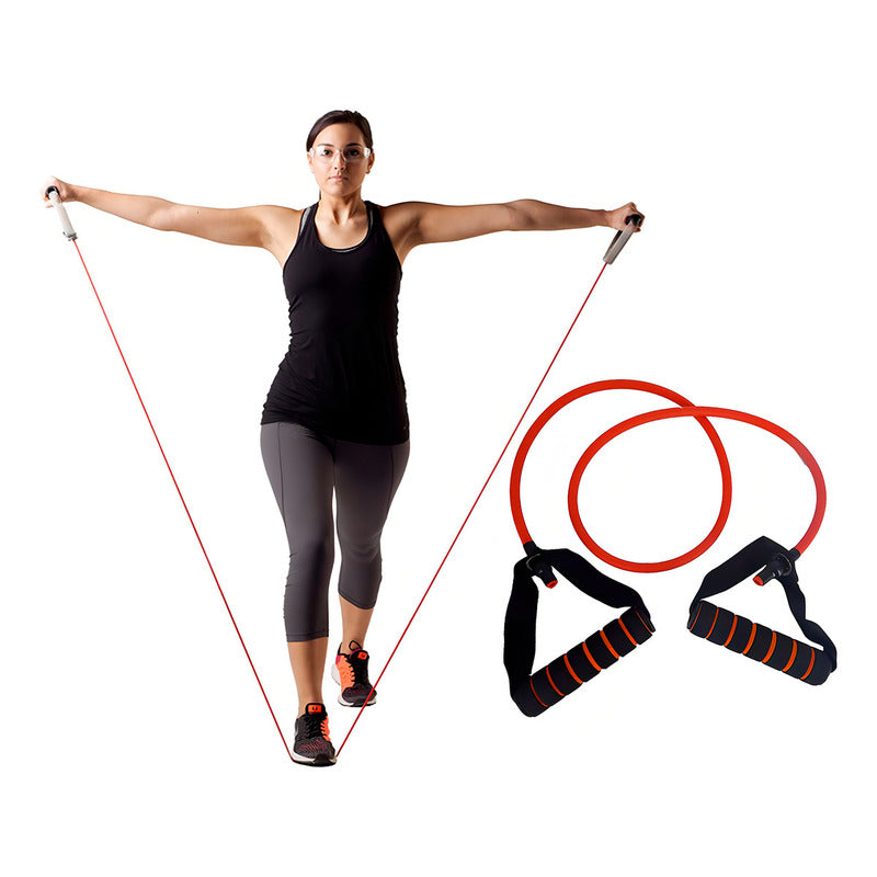 Banda Elastica Tubo C Agarre 1.05 Roja Supergym