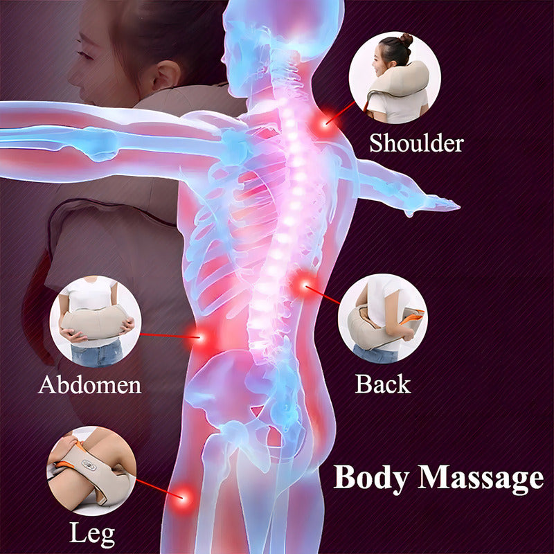 Masajeador Eléctrico Portátil Para Abdomen Picool Masajeador Beige