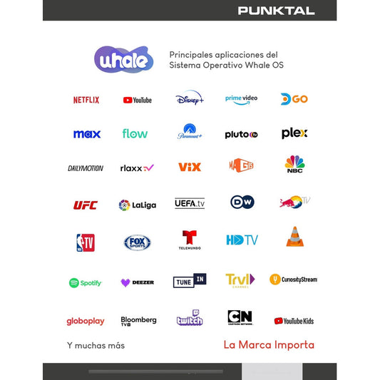 Tv Smart 32 Punktal Wos Hd Frameless Bluetooth Whaleos