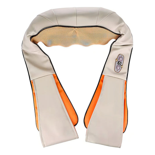 Masajeador Eléctrico Portátil Para Cuello Justclick Mx Ma01 Crema