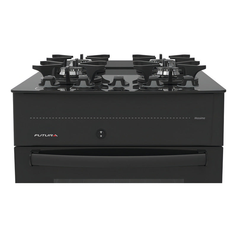 Cocina A Supergas Futura Massima Color Negro