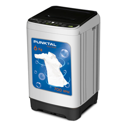 Lavarropas Automático Punktal Hasta 6 Kg Color Gris 700 Rpm - Gris