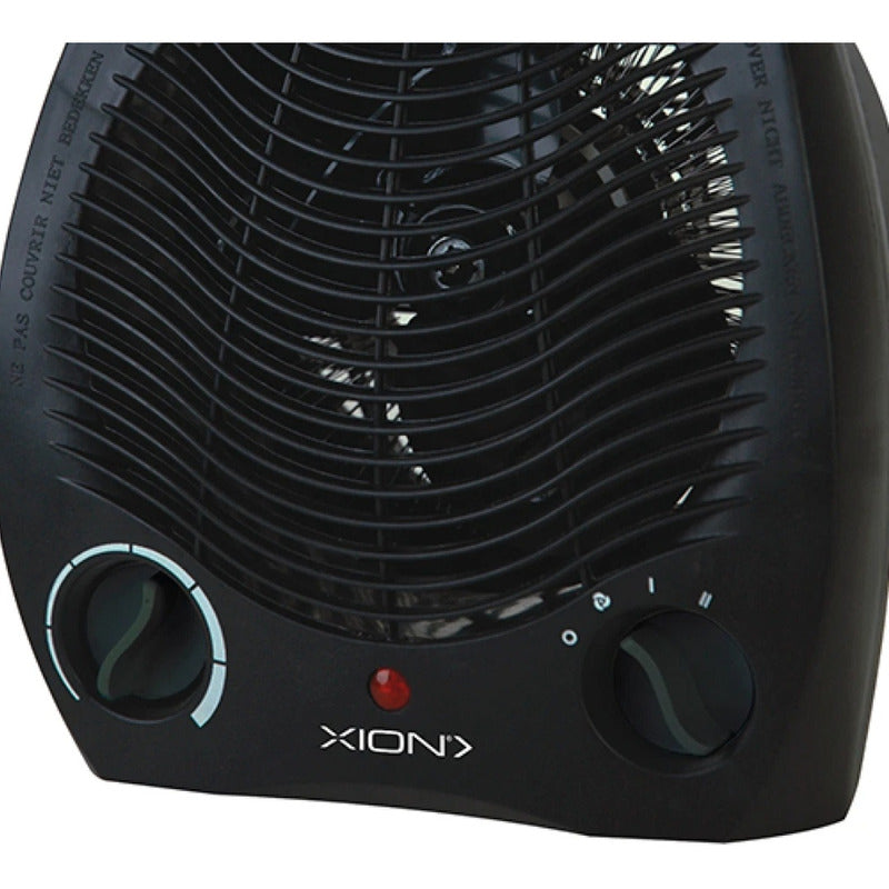 Caloventilador Xion 1000/2000 W Con Termostato Regulable - Negro